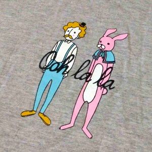 Ladies Large Ooh La La shirt, cute funny LIKE NEW! Weird unique quirky